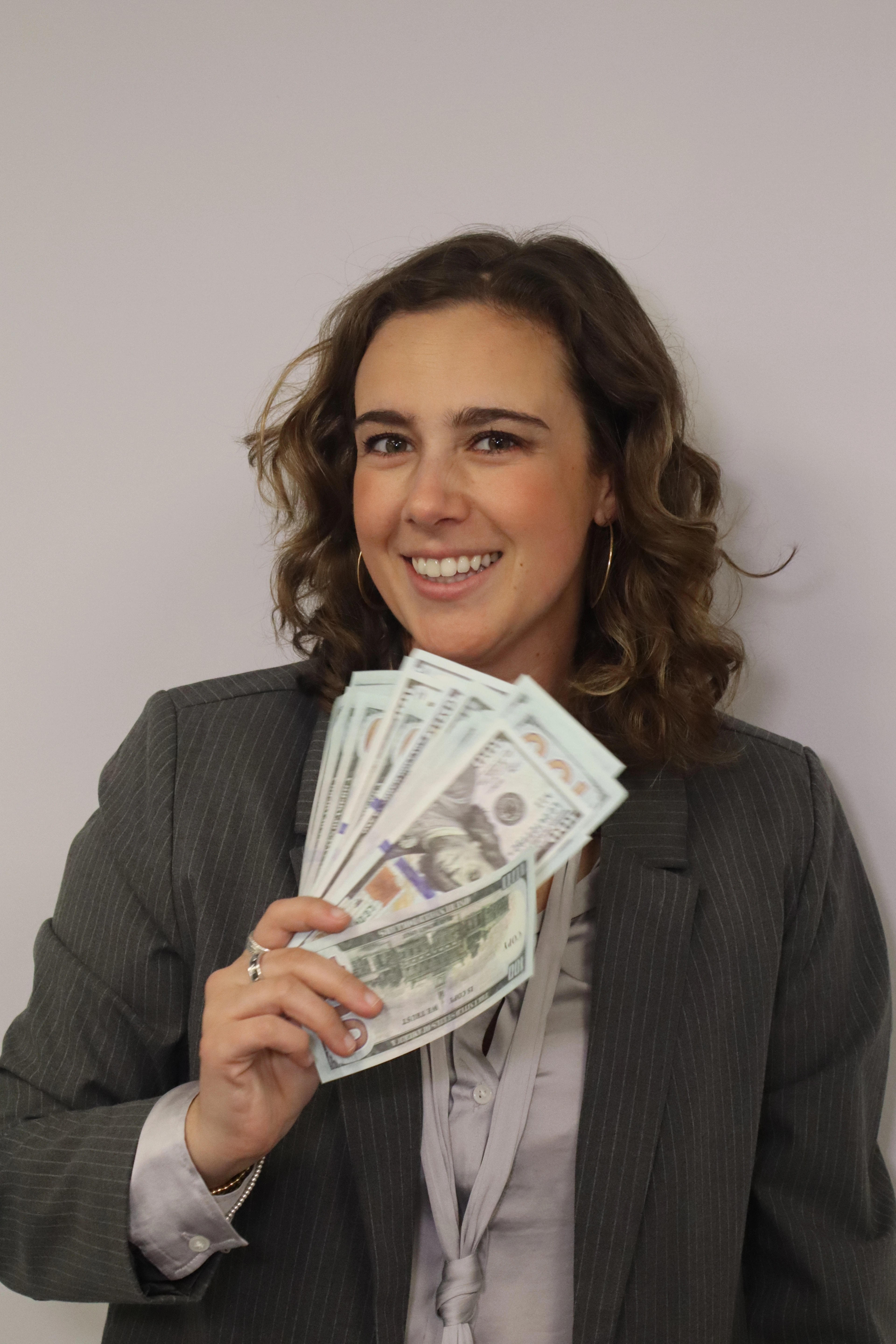 Woman contemplating financial struggles